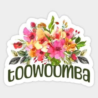 Toowoomba, NSW Floral Sticker